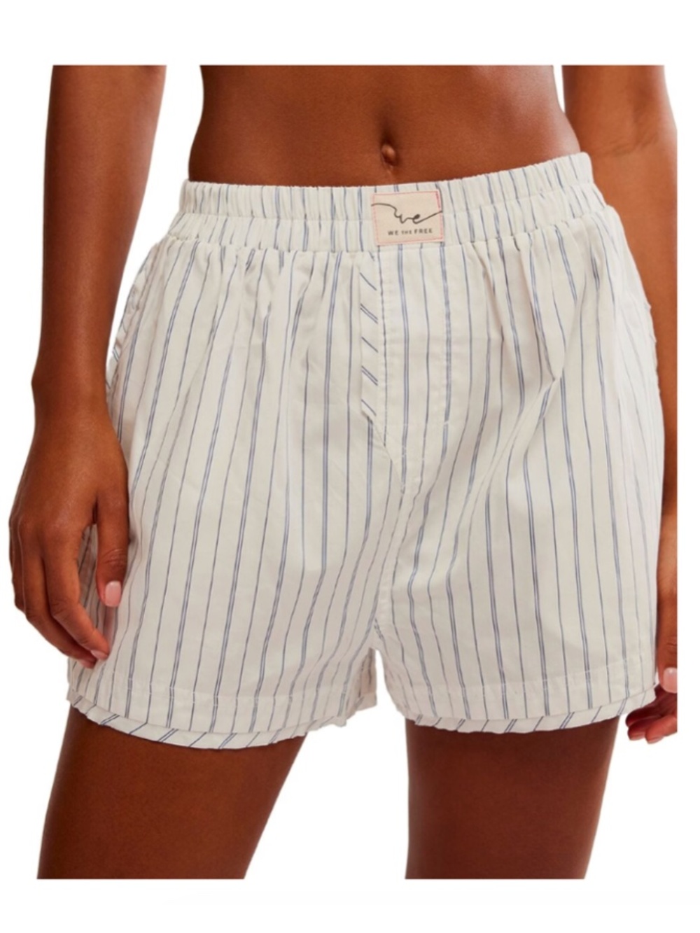 INTIMATELY FREE PEOPLE Day To Day Boxer Shorts Ivory Combo Size Medium